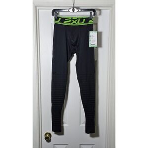 2XU Power Recovery Compression Tight Men's Size Medium Black Over Foot Quick Dry